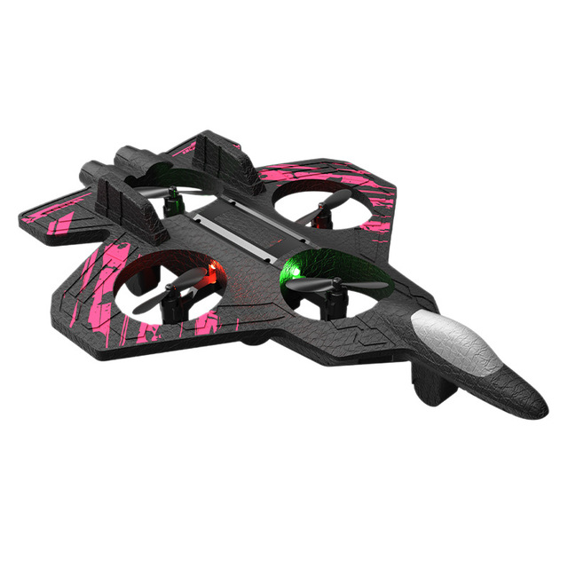 Remote Control Airplane Gravity Stunt Foam Plane with Colorful Lights, Rechargeable, Crash-Resistant Drone with Four Propellers