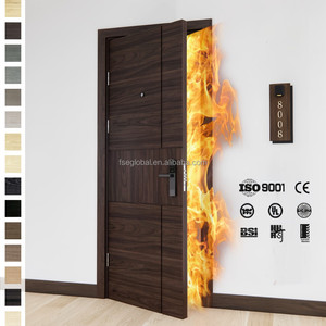 Porte coupe-feu en bois massif de qualité hôtelière australienne, résistante au feu pendant 30 minutes, pour une utilisation intérieure dans les hôtels, les centres commerciaux, les entrées et les villas - Product Image 6