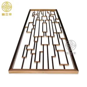 Stainless steel ss partition for living room hotel interior separation room dividers partitions screen