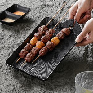 Plato para brochetas Xiangyuan Meimei, plato especial para brochetas de imitación de porcelana, plato para brochetas a la parrilla, plato para brochetas fritas, barbacoa - Product Image 1