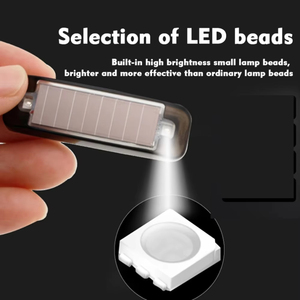 Feux de signalisation à LED solaires 6V 5W, clignotants, pour voiture, moto, avertissement d'urgence - Product Image 4