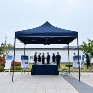 Wholesale 3x3M 10x10ft Folding Canopy Tent, Iron <b>Frame</b> Single Layer Waterproof Custom <b>Printed</b> Logo for Outdoor Trade Show Booth - Product Image 1