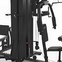 Machine de musculation commerciale 4 stations en acier, équipement de fitness multifonctionnel d'intérieur pour entraînement complet du corps et renforcement musculaire Jiewei