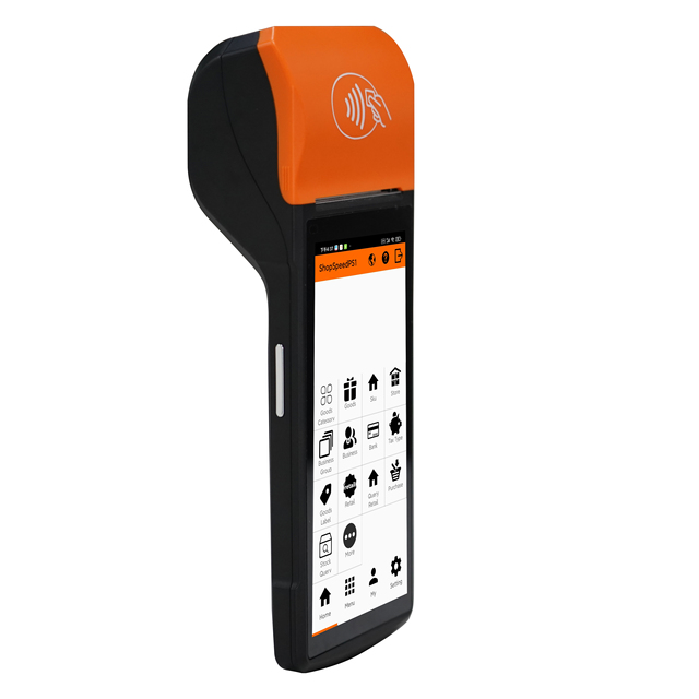 Good Outline Hot Selling PDA Android Pos System Handheld Portable POS Terminal with 58mm Thermal Printer