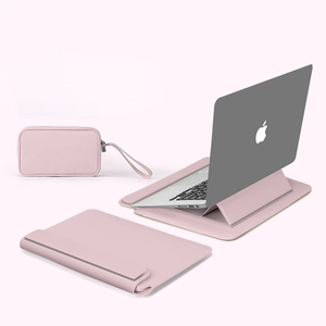 Funda de Piel Suave para Portátil, Ideal para Computadoras Ultra Portátiles, con Bolsa para Accesorios, Soporte Ajustable para Portátil - Product Image 1
