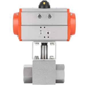 Vanne à boisseau sphérique à double action pneumatique 200 bars en SUS304, à passage plein, 2 voies, filetage femelle BSPP pour azote ou argon - Product Image 3