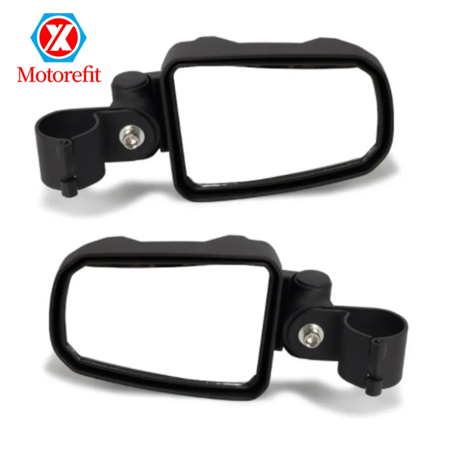 RTS Motorcycle 1.75"-2" ATV Mirror Adjustable Wide View Side Rear Mirror For ATV UTV