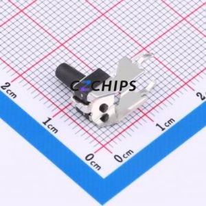 GT-TC102B-H100-L1 Tactile Switch Through hole,6.1x6.1mm Switch Single Pole Single Throw Round Button 2.5N Right Angle Insert - Product Image 2