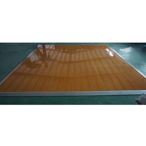 Plancher de danse portable 1x1m en stratifié bois pour décoration de mariage - Product Image 1