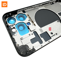 Cache-batterie en verre de remplacement pour iPhone 14/15/16, 14/15/16 Plus, 14/15/16 Pro, 14/15/16 Pro Max et coques arrière en verre pour iPhone 16e