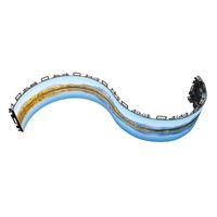 Écran LED modulaire souple étanche pour extérieur, affichage créatif cylindrique incurvé P6.25, luminosité 3500 cd, profondeur de couleur 16 bits, 160