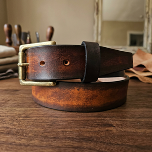 Boucle carrée en cuir de vachette, finition antique, en acier, étanche, robuste, légère, design 3D en forme de serpent, écologique, pour homme - Product Image 1