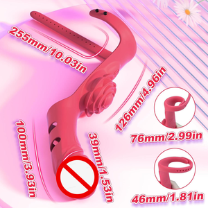 Nuevo Vibrador de Clítoris con Forma de Rosa, Estimulador de Punto G, Masajeador con Cubierta para Dedos, Vibrador Eléctrico de Clítoris, Juguetes Sexuales para Mujeres, Silencioso - Product Image 3