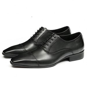 ASTON M.JAZZ 2025 Luxury Customized Leather Lace-up Anti-Slip Breathable Lightweight Men's Three-<b>point</b> Business Formal English - Product Image 3