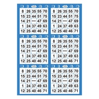 Ensembles de cartes de visite personnalisables imprimées numériquement avec grilles numérotées gratuites pour jeux de société