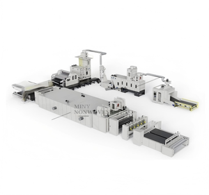 중국 공장 제조업체 폴리에스터 섬유 충전재 생산 라인 신테폰 기계 저융점 섬유 열 접착 기계 - Product Image 1