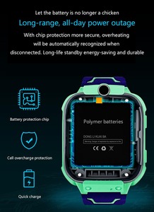 360 ° dönen Q19 2G ağ çocuklar SOS kamera ile akıllı saat çocuk Smartwatch bebek telefonu ses oyunu el feneri çalar saat - Product Image 2