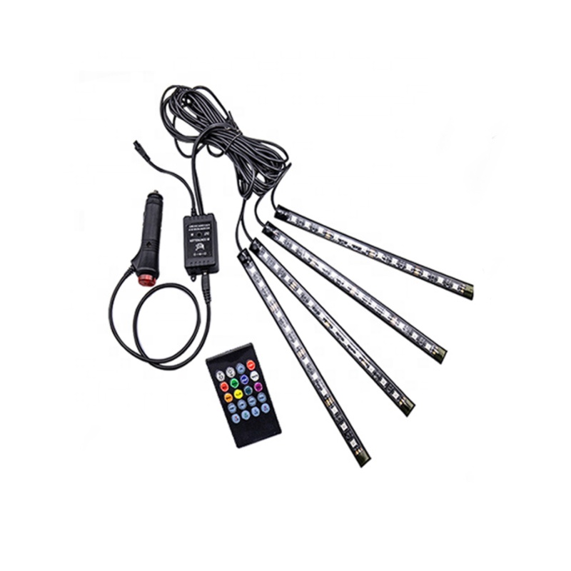 Новинка 2017, модная автомобильная светодиодная атмосферная лампа 12 В, 24 В, освещение для украшения интерьера 5050 9smd