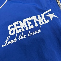 SEMETAL OEM 批发防水运动宽松全拉链夹克定制徽标翻领超大风衣男式夹克