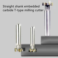 T Slot Cutter Tungsten Steel T Slot Milling Cutter Welding Carbide Customized Slot Milling Cutter CNC Tool Inlaid Alloy Machining Center Tool