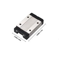Rail de guidage linéaire CNC MGN15H/MGN15 400mm 8mm 3kg pour mise à niveau d'imprimante 3D et machine CNC