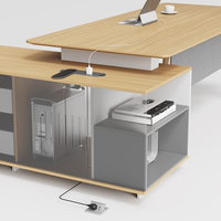 Bureau de direction simple moderne de haute qualité Mobilier de bureau haut de gamme Table d'ordinateur durable et facile à assembler
