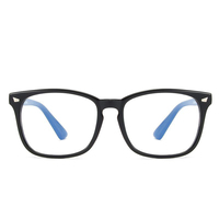 Prix d'usine vente en gros lunettes Anti-lumière bleue rétro plat PC matériau logo personnalisé