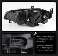 Phares avant LED Angel Eyes de style nouveau, assemblage OEM ODM pour BMW E71, pour X6 E71 2008-2014, rénovation du modèle ancien.