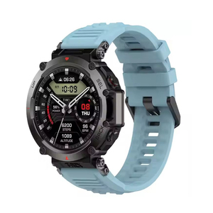 Para <span class=keywords><strong>Amazfit</strong></span> <span class=keywords><strong>T</strong></span>-<span class=keywords><strong>Rex</strong></span> Ultra Druable <span class=keywords><strong>correa</strong></span> de reloj de silicona, <span class=keywords><strong>correa</strong></span> de repuesto impermeable de TPU suave para <span class=keywords><strong>T</strong></span>-<span class=keywords><strong>Rex</strong></span> Ultra - Product Image 1