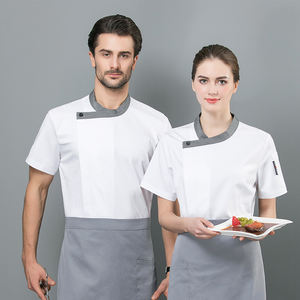 Vêtements <span class=keywords><strong>de</strong></span> cuisine pour chef pâtissier, uniforme <span class=keywords><strong>de</strong></span> chef, veste à manches longues, hôtel, restaurant, pour femmes et hommes, vêtements <span class=keywords><strong>de</strong></span> cuisine en gros, hauts - Product Image 2