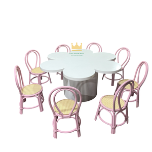 Sillas de Mimbre Hechas a Mano para Niños, Ideales para Fiestas de Cumpleaños, Muebles Infantiles de Mimbre Natural, Ligeros y Duraderos - Product Image 4