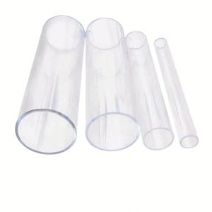 LEZ LEZXXXX Cheap Popular Gloss <b>Extruded</b> Clear PC PMMA Acrylic High Transmittance Industrial Use <b>Plastic</b> Tube Cutting Factory - Product Image 1