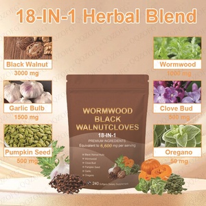 <span class=keywords><strong>Gélules</strong></span> d'Armoise, Noyer <span class=keywords><strong>Noir</strong></span> et Clou de Girofle – Nettoyant 18-<span class=keywords><strong>en</strong></span>-1 à base de Noyer <span class=keywords><strong>Noir</strong></span> et d'Armoise pour l'homme – Complément Herbal – Cure de 80 jours - Product Image 3