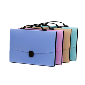 Biểu tượng tùy chỉnh trường văn phòng phẩm Nguồn cung cấp 13 túi A4 Kích thước tài liệu thư mục PP chất liệu mở rộng thư mục tập tin với A5 A6 kích cỡ - Product Image 1