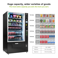 Distributeur automatique de snacks et de boissons TCN US, stock local, livraison rapide en 3 jours, paiement par pièces, billets et cartes, multi-paiements pour usage commercial