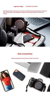 Mới pssd e81portable SSD 1TB 2TB 4TB đọc tốc độ 2000 MB/giây máy tính xách tay Sata 3.0 Cổ Phiếu mới cho Sandisk - Product Image 4