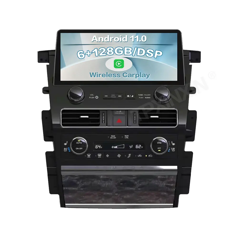 12.3 untuk NISSAN Patrol Y62 QX80 QX56 2010-2022 Android10 128 Mobil Navigasi GPS Radio Otomatis Head Unit Pemutar Multimedia Stereo