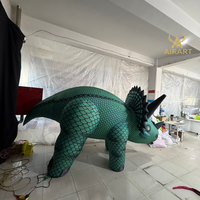 Costume de dinosaure gonflable géant de 2 m pour adulte, costume de triceratops, costume de dragon pour fête costumée