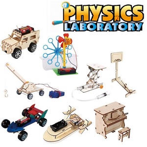 Kit d'expériences scientifiques éducatives en bois électronique créatif 2025, jouets scientifiques DIY STEM pour enfants KSF - Product Image 3