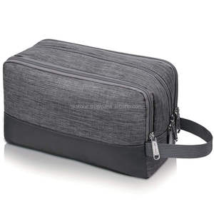 Men's Waterproof Hanging Grooming for Toiletry Organizer <b>Travel</b> Cosmetic Shaving Pouch with Zipper Closure Small Shaving Bag <b>Kit</b> - Product Image 1