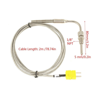 Usine pas cher prix 3 fils sonde en acier inoxydable Thermocouple Rtd Pt100 Pt500 Pt1000 capteur de température
