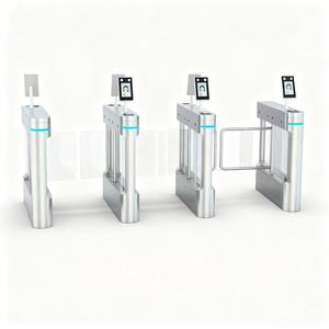 Portail à trois rouleaux battant en acier inoxydable IP65 anti-pincement pour chantier et communauté avec reconnaissance faciale et carte IC - Product Image 2