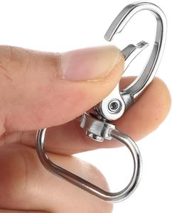 Pack Inch Swivel Clasp Silver Lobster Claw Clasps For Keychains Lanyard <b>Clips</b> D Ring Keychain <b>Clip</b> Swivel Snap <b>Hooks</b> For Key Cha - Product Image 5