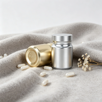 Emballage en gros en plastique PET métallisé or et argent pour compléments nutritionnels en capsules molles