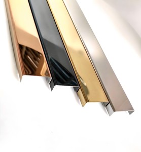 Decorazione in acciaio inox spazzolato T profilo striscia di metallo rivestimento per mobili bordo - Product Image 5