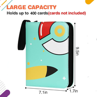 Reliure à cartes personnalisée à 4 pochettes avec fermeture éclair |   Fabricant de classeurs pour cartes à collectionner et photocard en gros