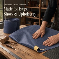 Cuir synthétique PVC gaufré effet écaille 0,9 mm, 54 pouces, avec support brossé, pour sacs fourre-tout et articles de papeterie, 17 couleurs, MOQ 1 yard