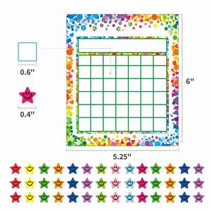 Paquete de 80 Pegatinas de Incentivo Coloridas para Niños, Estudiantes, Aula, Hogar, Gestión del Comportamiento, 2400 Pegatinas de Estrellas, Material de Papel - Product Image 4