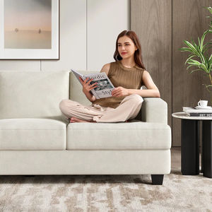 Juego de Sofás Modernos Dwoo de 2 Piezas en Tela de Pana, Cómodos Cojines Gruesos, 6 Plazas, Brazos Cuadrados, para Sala de Estar - Product Image 3