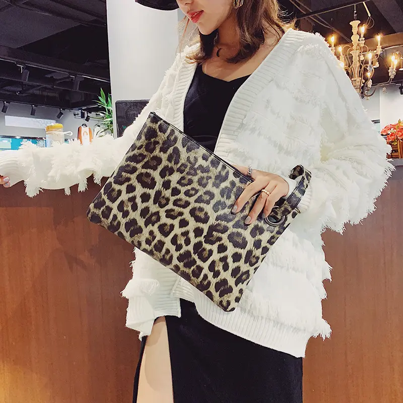 New Style Frauen Animal Print Clutch Leopard und Snakes kin Print Clutch Handtasche für täglich tragende Damen